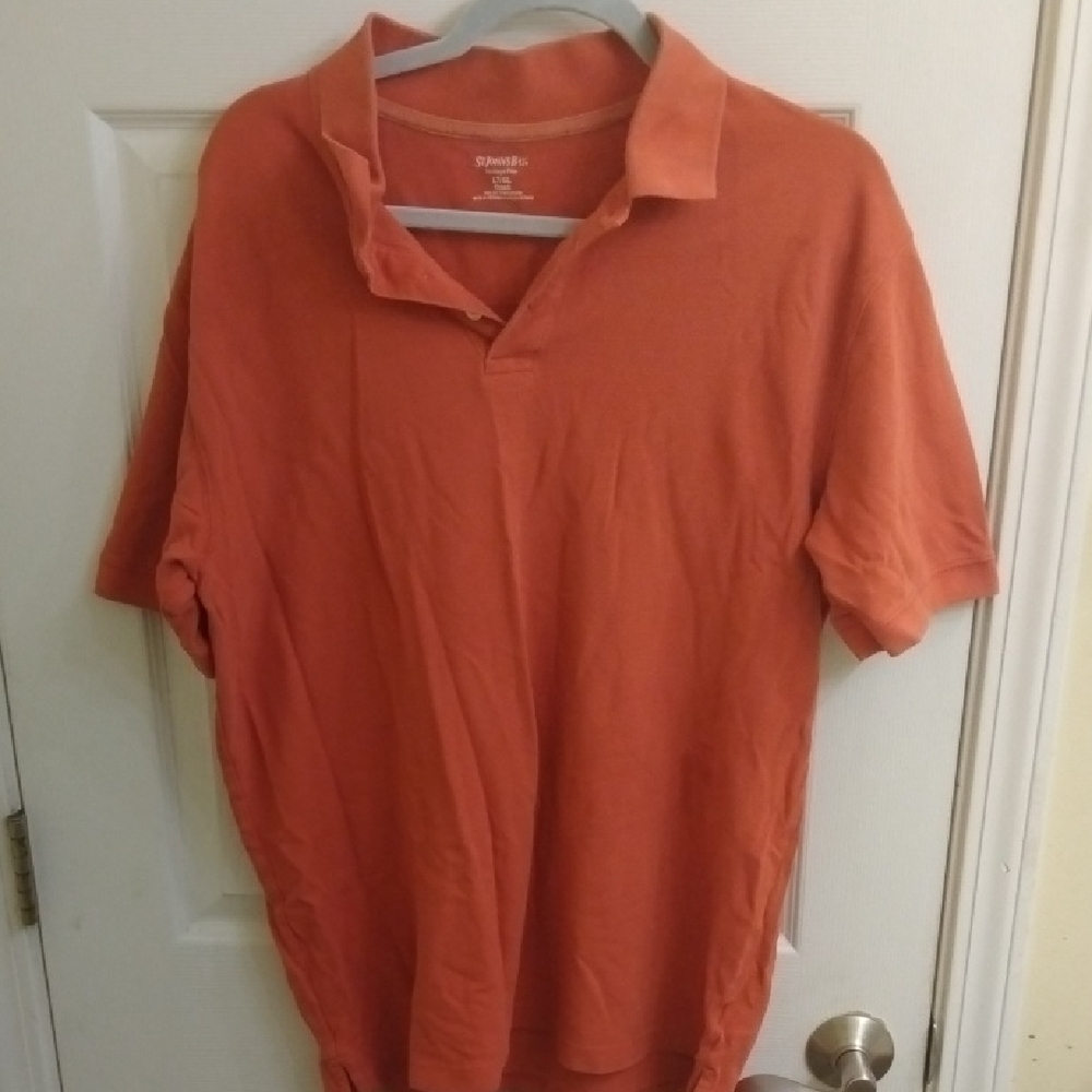 St. John's Bay Orange Polo Shirt Classic Style